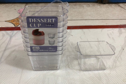 New Style Plastic Shot Glass 10pc size 2.5" x 1.5" W/O Cap