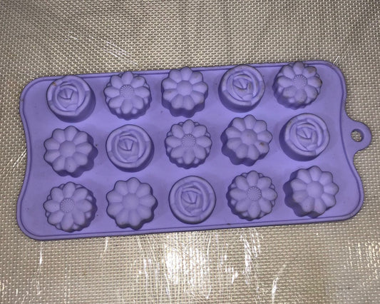 Silicone Floral Chocolate Mold 15 Cavity