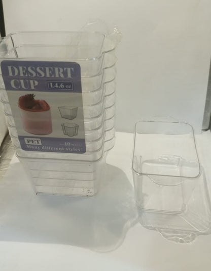 New Style Plastic Shot Glass 10pc size 2.5" x 1.5" W/O Cap