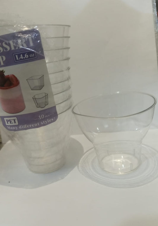 New Style Plastic Shot Glass 10pc size 2.5" x 1.5" W/O Cap