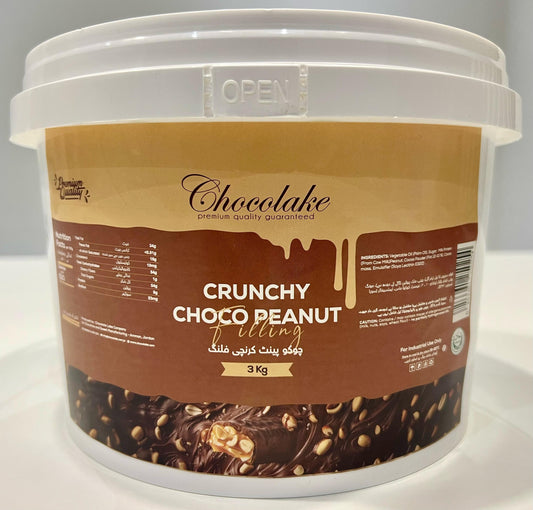 Chocolake Crunchy Choco Peanut Filling 3kg Bucket