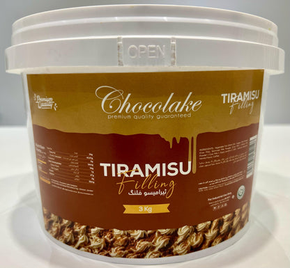 Chocolake Tiramissu Filling 3kg	 Bucket