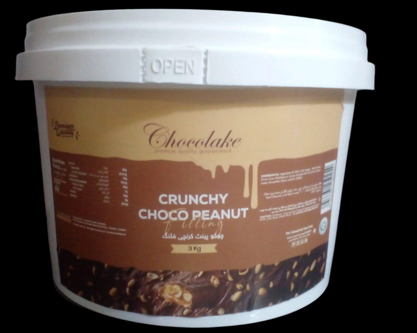 Chocolake Crunchy Choco Peanut Filling 3kg Bucket