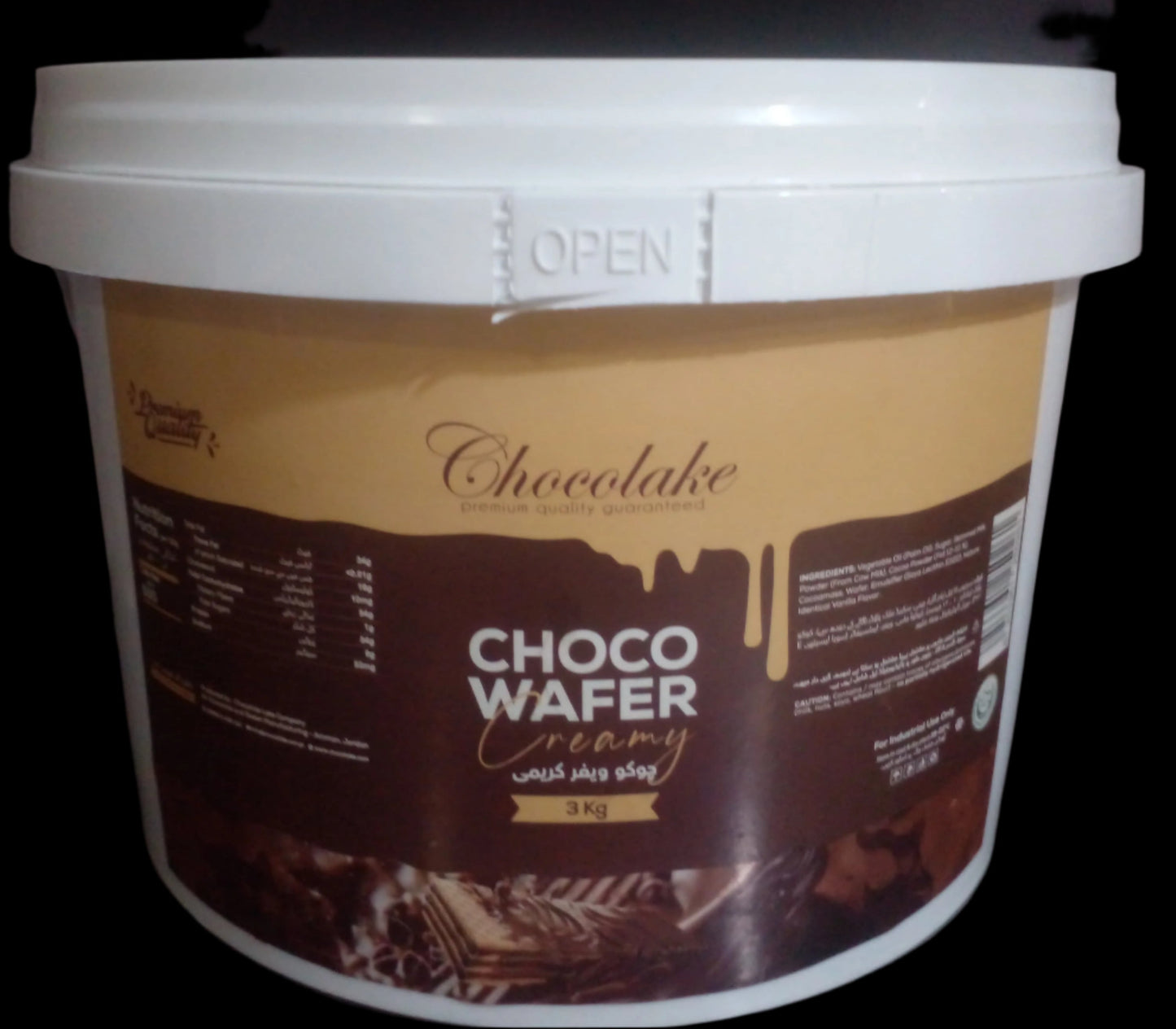 Chocolake Choco Wafer Crunchy Filling 3kg Bucket