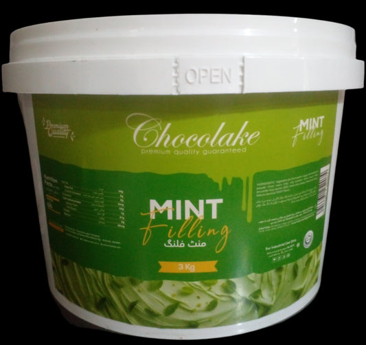 Chocolake Mint Filling 3kg	Bucket