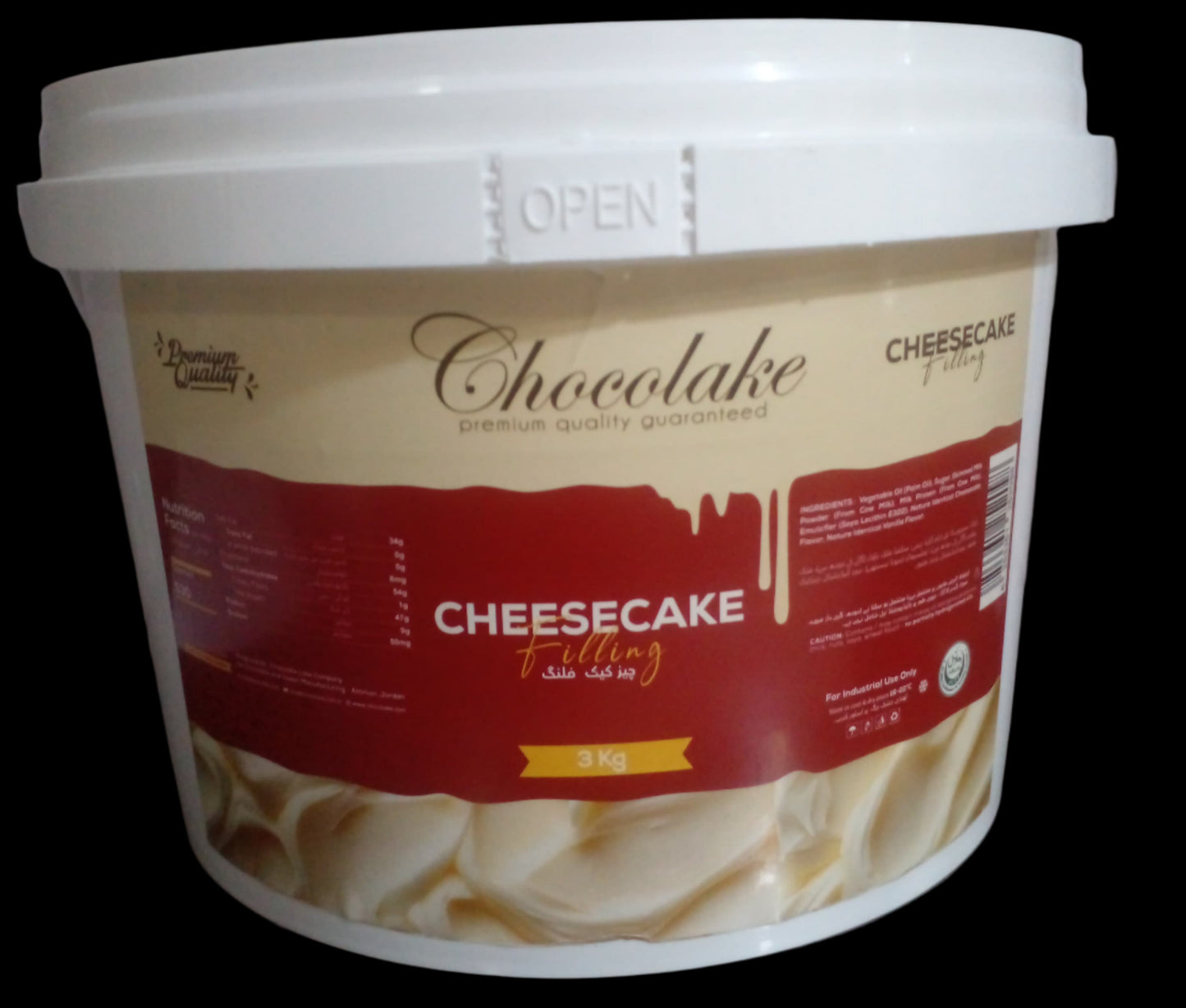 Chocolake Cheesecake Filling 3kg Bucket