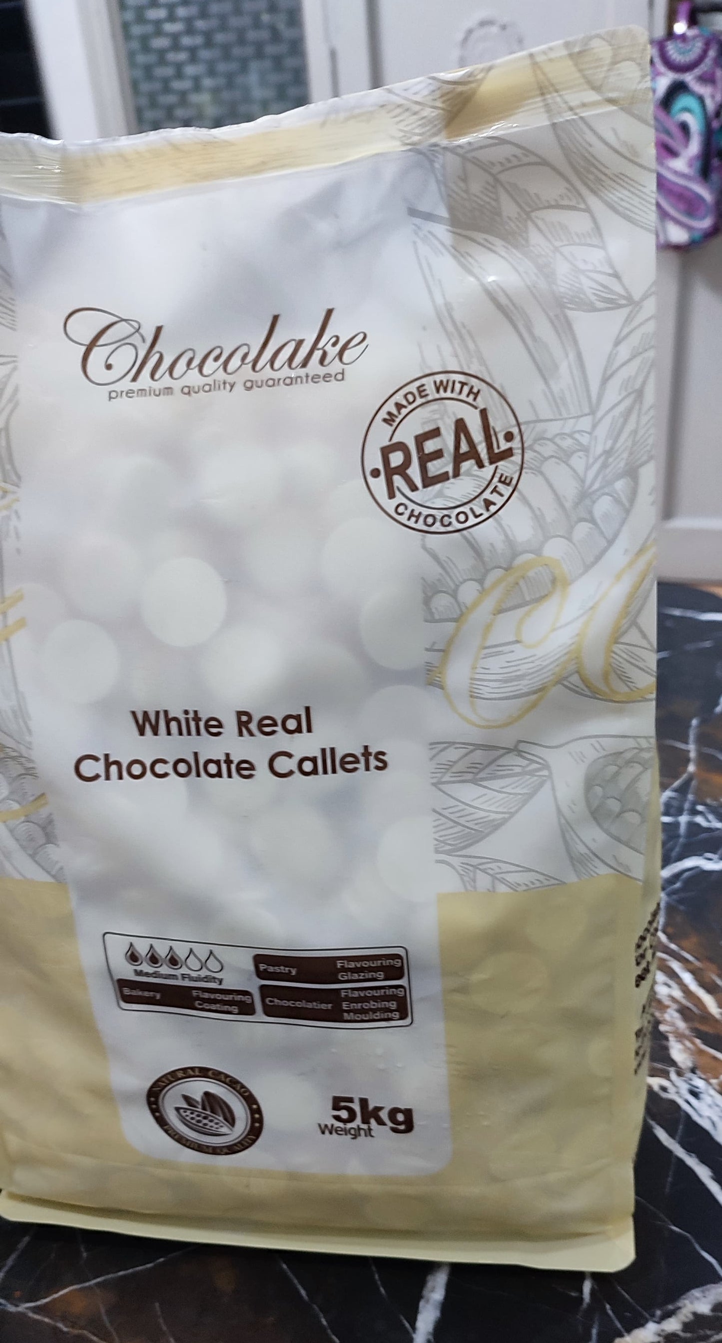 Chocolake Real White Chocolate 38% 5kg