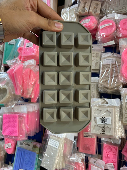 SILICON DOUBLE SQUARE CHOCOLATE MOLD