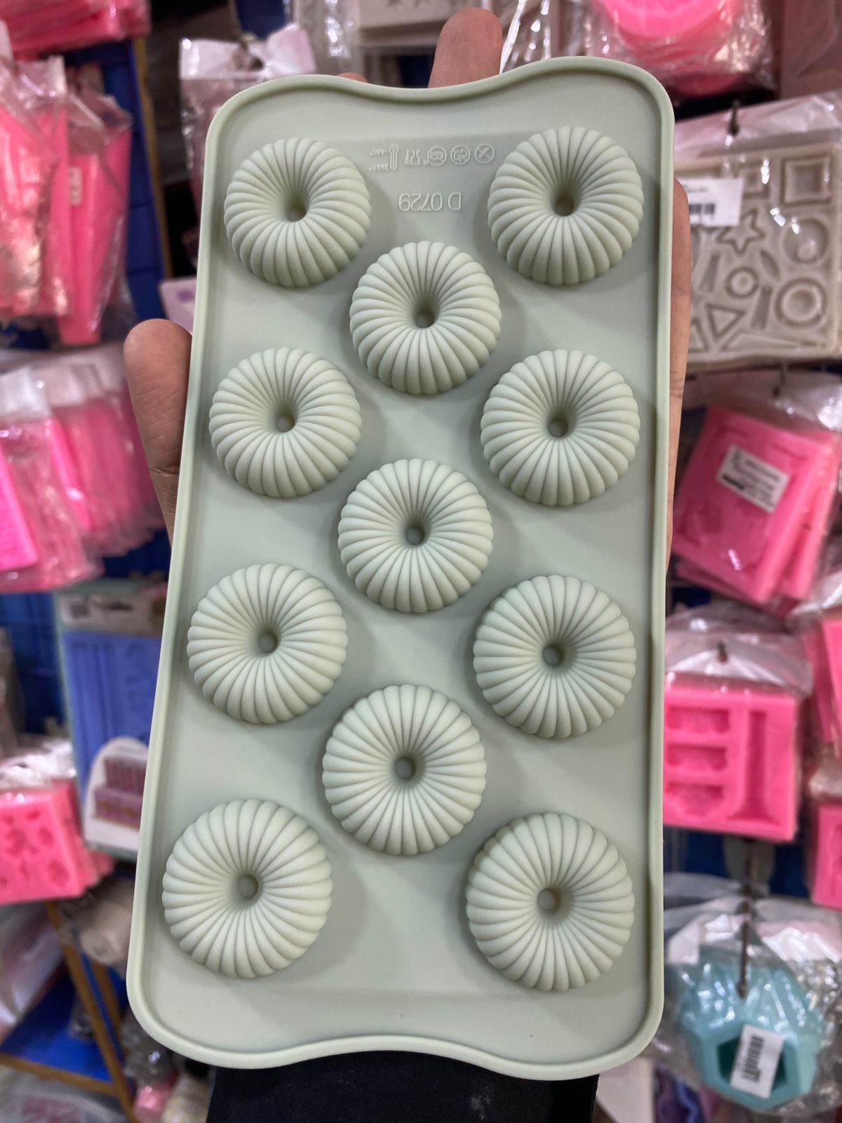 11 Cavity Swirl Mini Donut Chocolate Mold