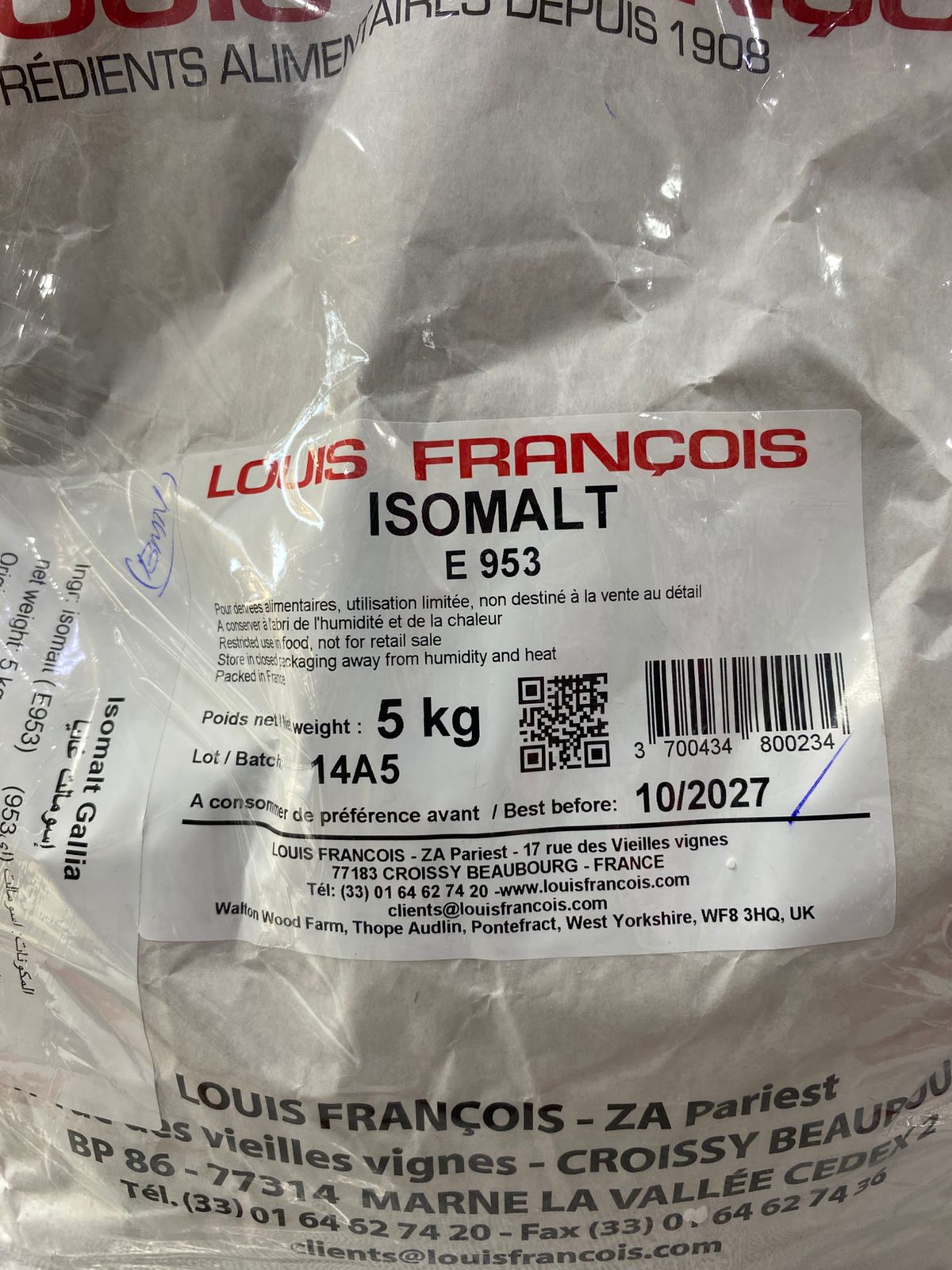 Gallia Louis Francois Isomalt 5kg