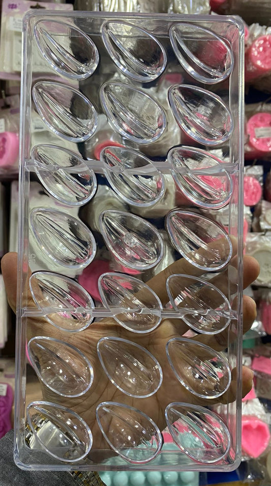 21 Cavity Cocoa Bean Acrylic Chocolate Mold