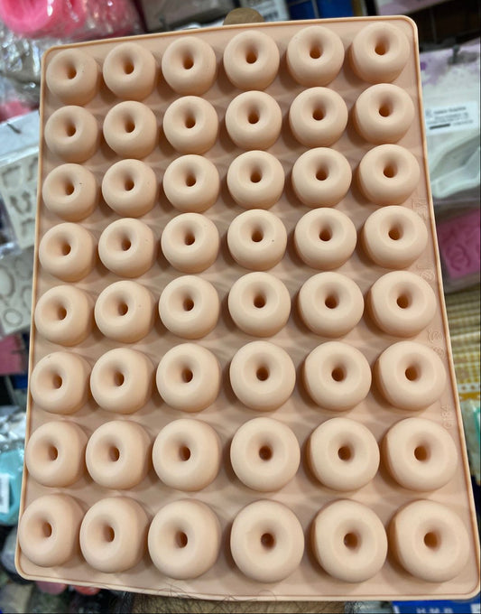 Commercial Silicon 48 Cavity Mini Donut Chocolate Mold