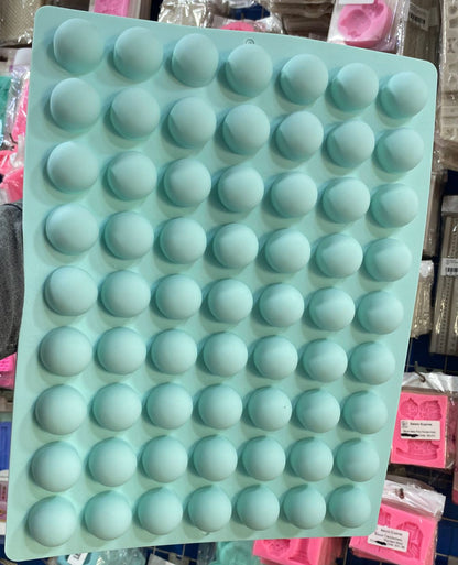 Commercial Silicon 63 Cavity Round Chocolate Mold