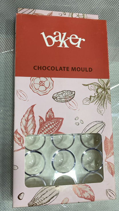 24 Cavity Medium Semicircle Round Acrylic Chocolate Mold