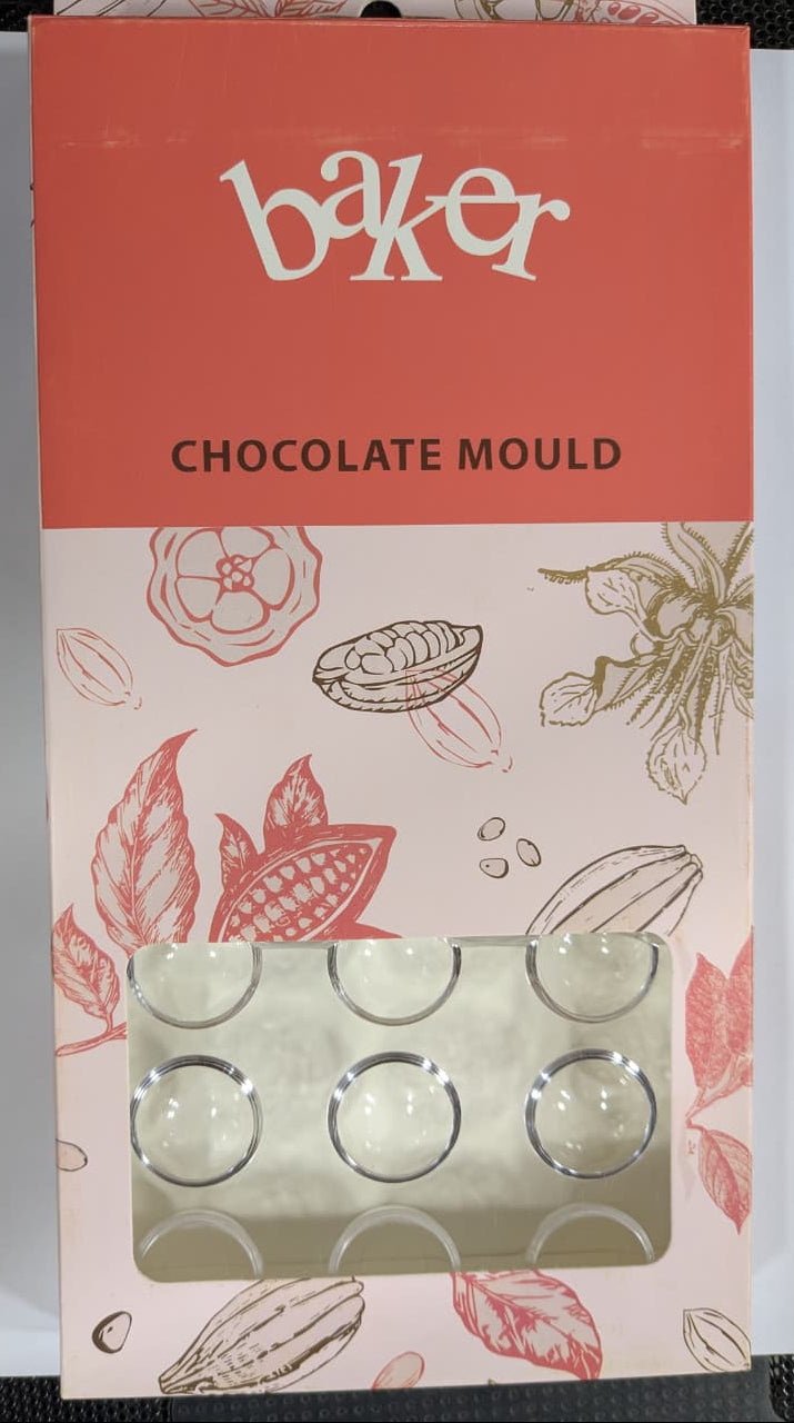 24 Cavity Small Semicircle Round Acrylic Chocolate Mold