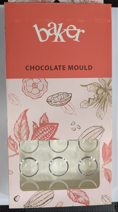 24 Cavity Small Semicircle Round Acrylic Chocolate Mold