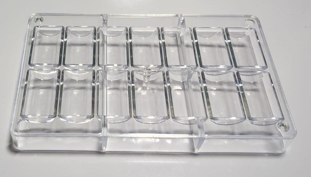14 Cavity Cylinder Pastry Acrylic Chocolate Mold