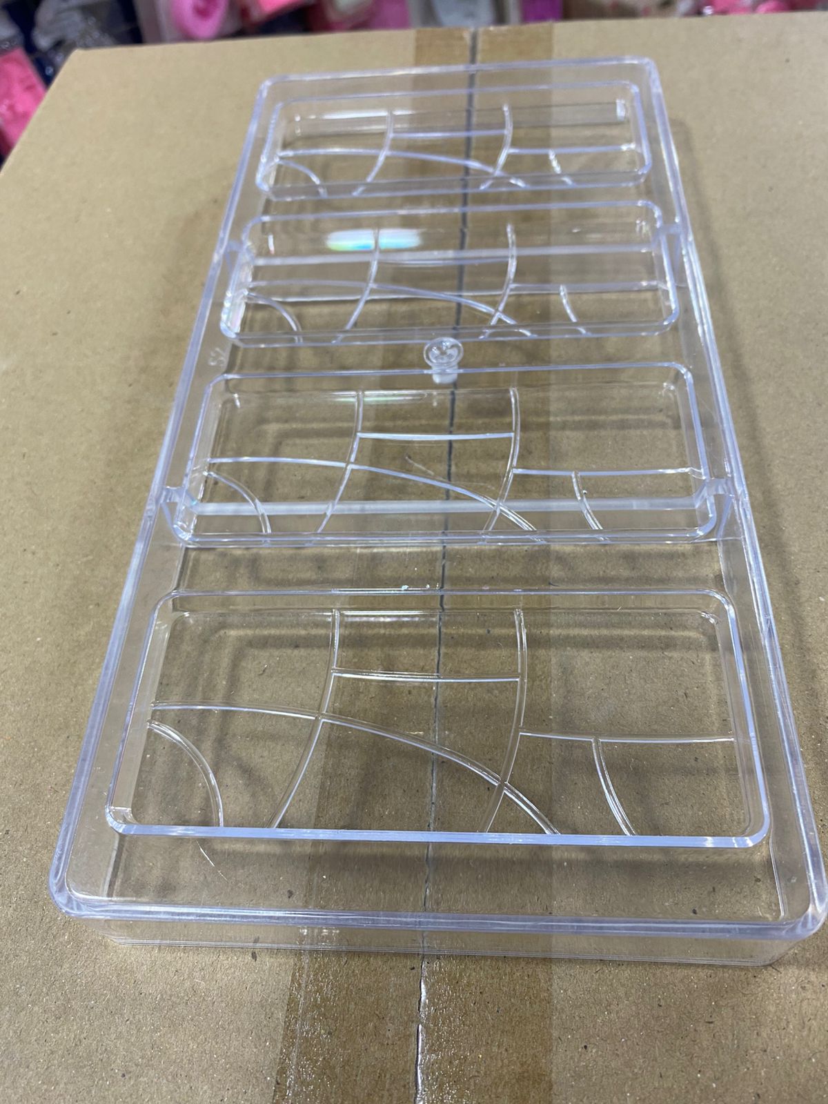 4 Cavity Mini Abstract Bar Acrylic Chocolate Mold