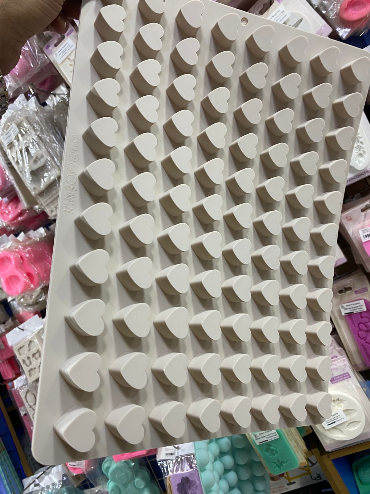 Commercial Silicon 88 Cavity Heart Chocolate Mold