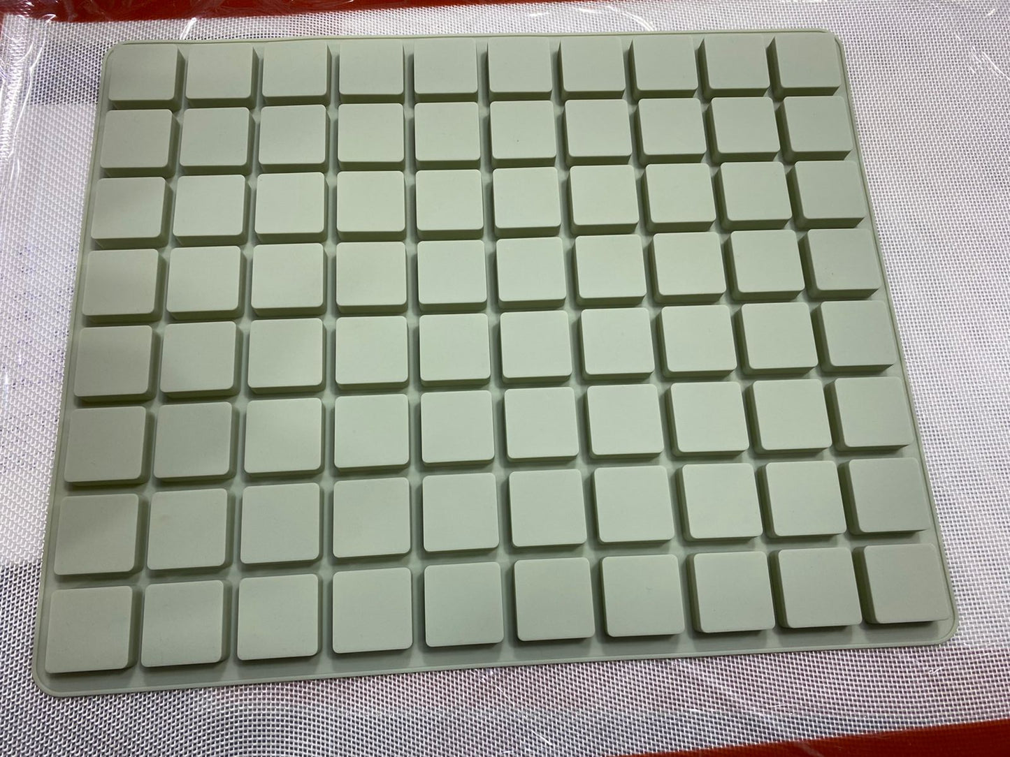 Commercial Silicon 80 Cavity Square Chocolate Mold