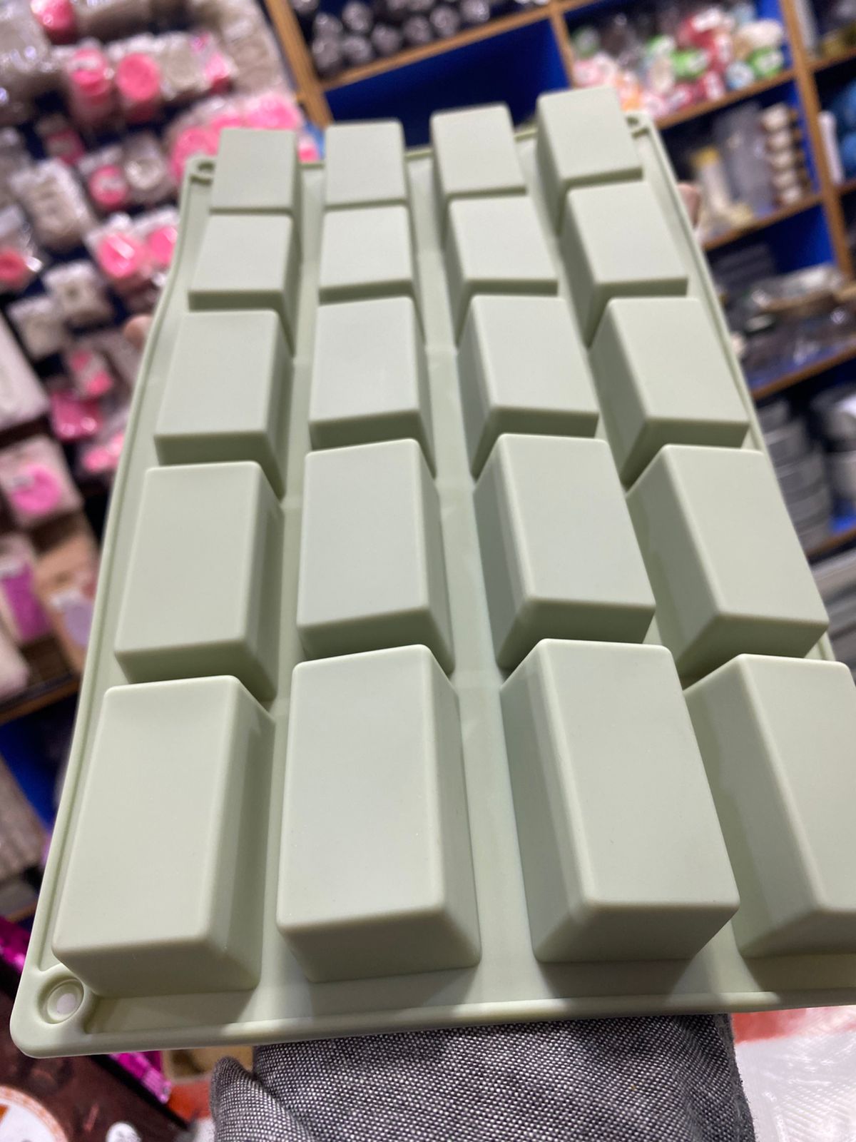 Silicon 20 Cavity 3D Mini Bar Chocolate Mold