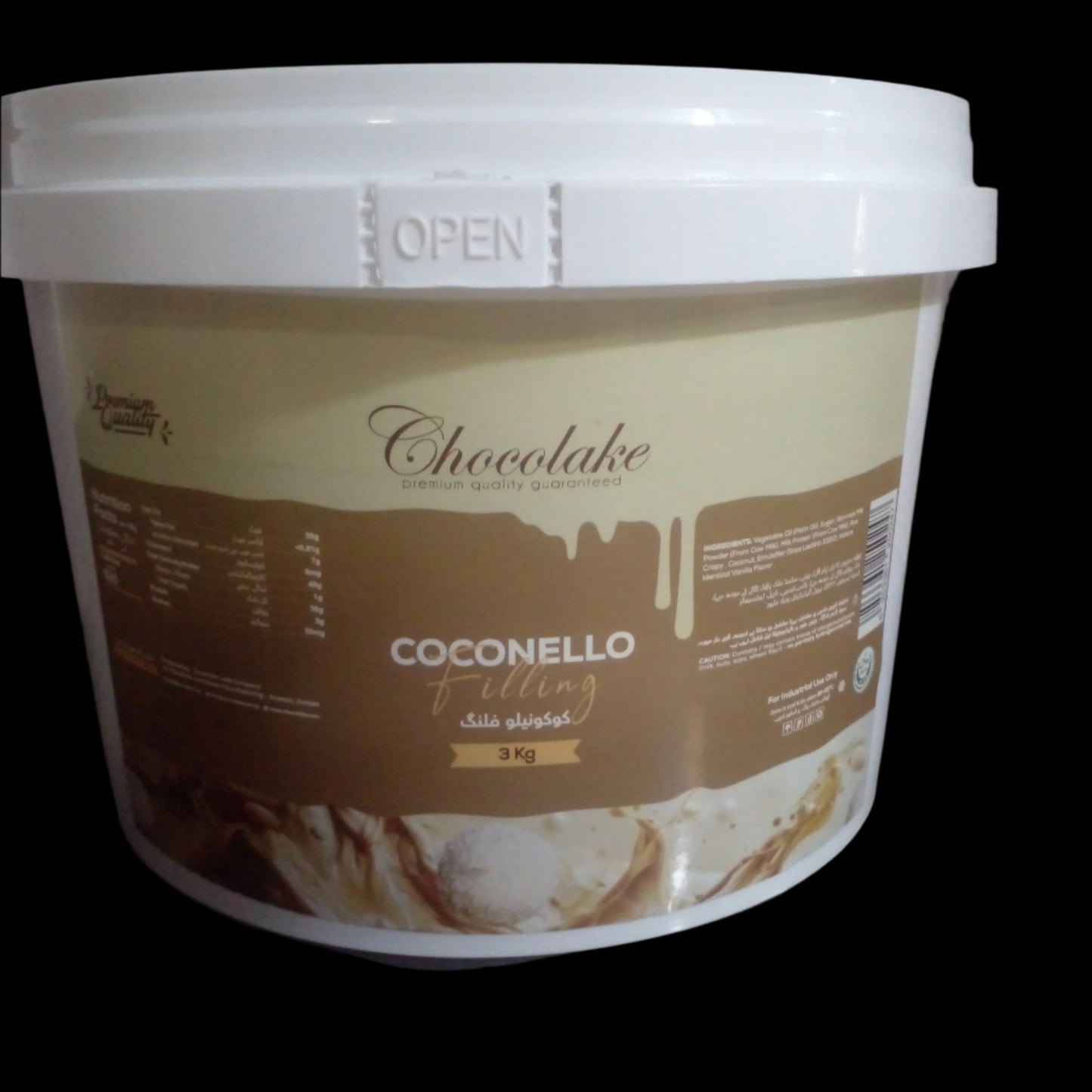 Chocolake Coconello Crunchy Filling 3kg Bucket