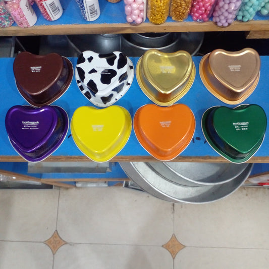 Aluminium Bakeware foil cup Heart  Shape