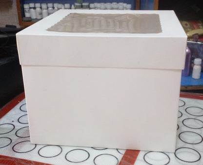 New Imported Window Card Cake Box 10 x 10 x 8 "