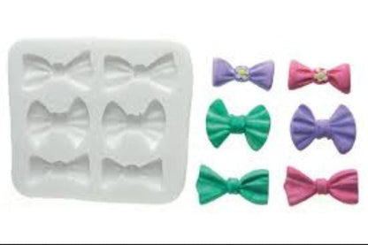Silicon Multi Bow Tie Fondant Mold size 3.6" x 3.5