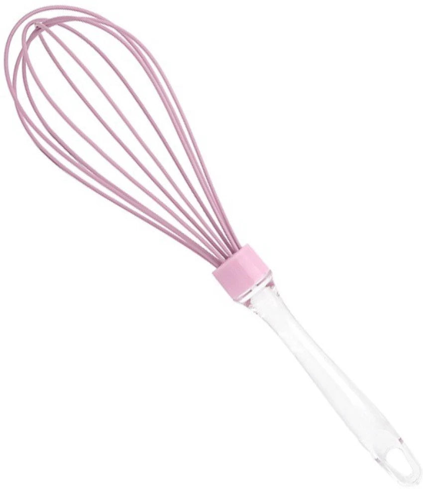 Plastic Handle Silicon Whisk Size 11"