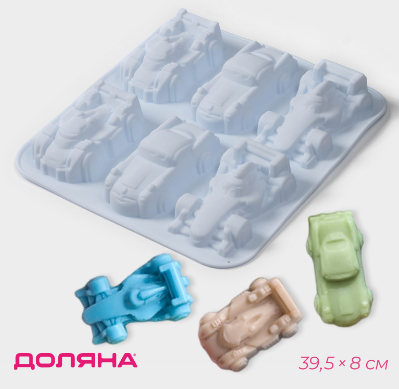 Silicon Formula 1 Racing Cars Chocolate Mold