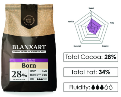 Born Blanxarat White Chocolate 28% 5kg Made in Spain