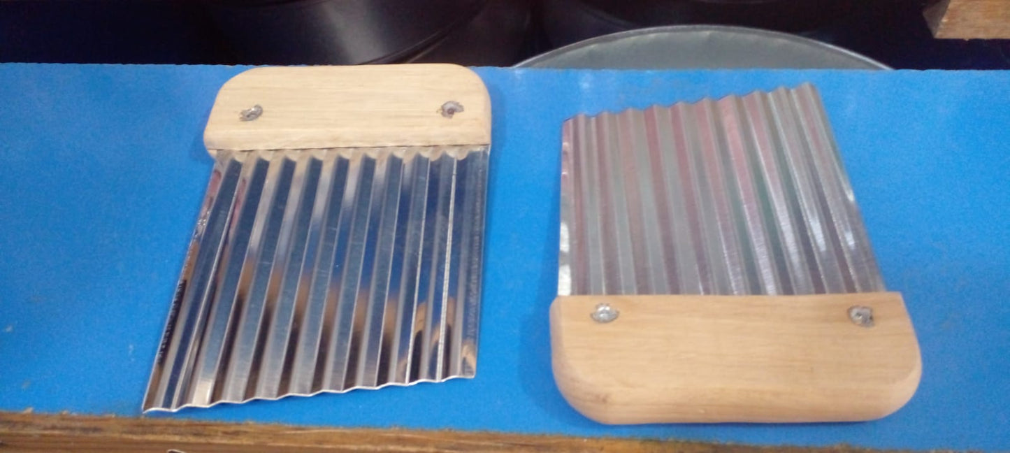 Wood Handle Wave Potato Slicer