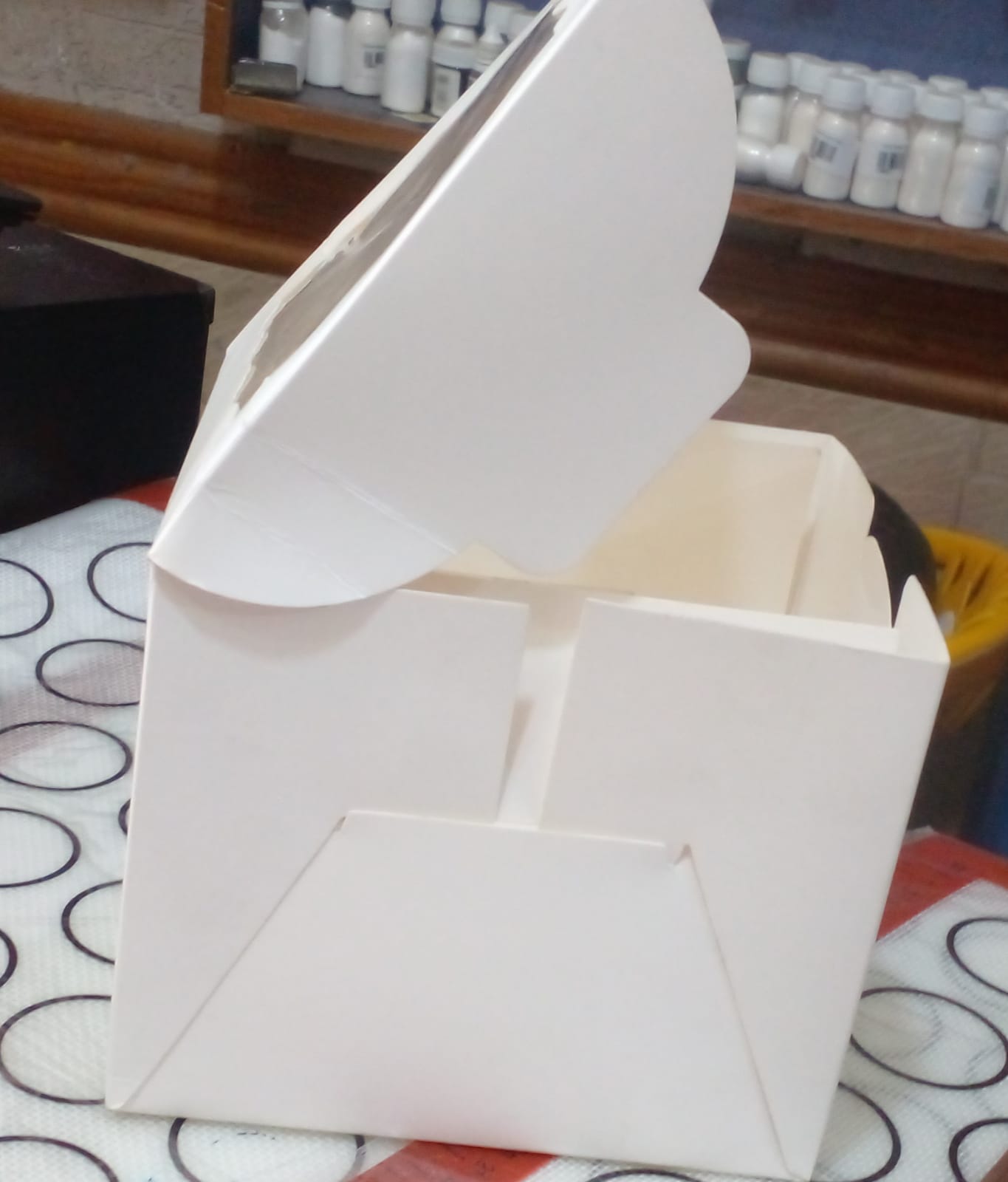 New Imported Window Card Cake Box 6 x 6 x 5 "