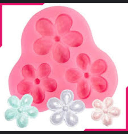 Silicon Daisy Flower Fondant Mold Size 2.75" x 2.75"