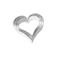 Heart Stainless Steel Cookie Cutter 3 Pcs Set Size 2.5 " × 3.2 " × 4 "