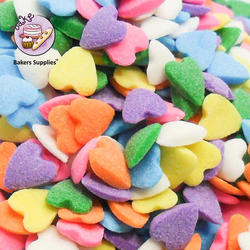 7mm Multi Heart Confetti Sprinkles