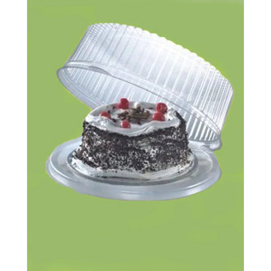 FULL TRANSPARENT CAKE BOX 8" HEIGHT 3" 5PCS PACK