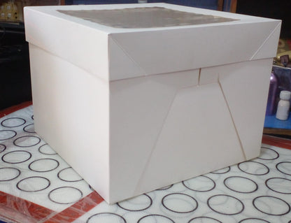 New Imported Window Card Cake Box 10 x 10 x 8 "