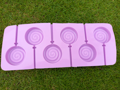 Swirl Candy Lollipop Silicon Mold size 9.5" x 3.8"