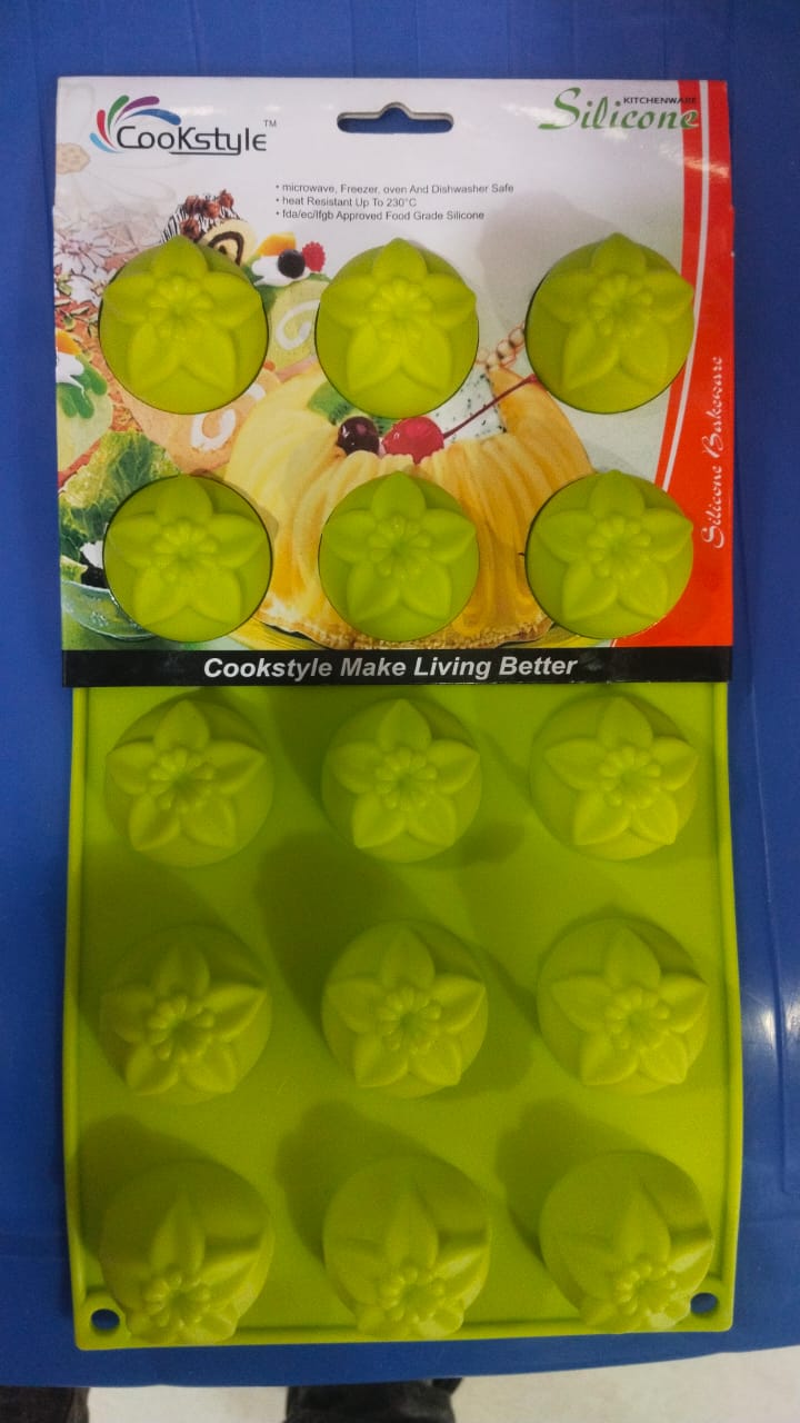 15 cavity Center Floral Sphere Silicon Mold tray