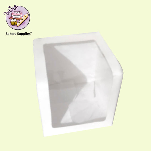 Jumbo White Cupcake Box 6.5" x 6.5"