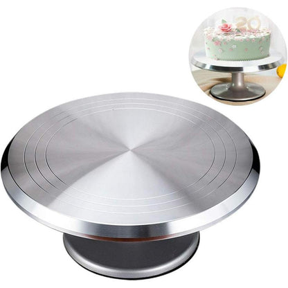 Elegant Heavy Turntable Metal Plastic Base Size: 11.5" Diameter