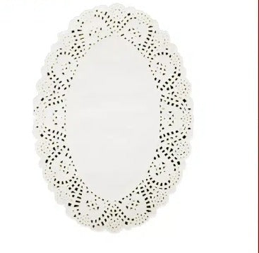 Cake Doilies Oval 10" × 7" 50pcs