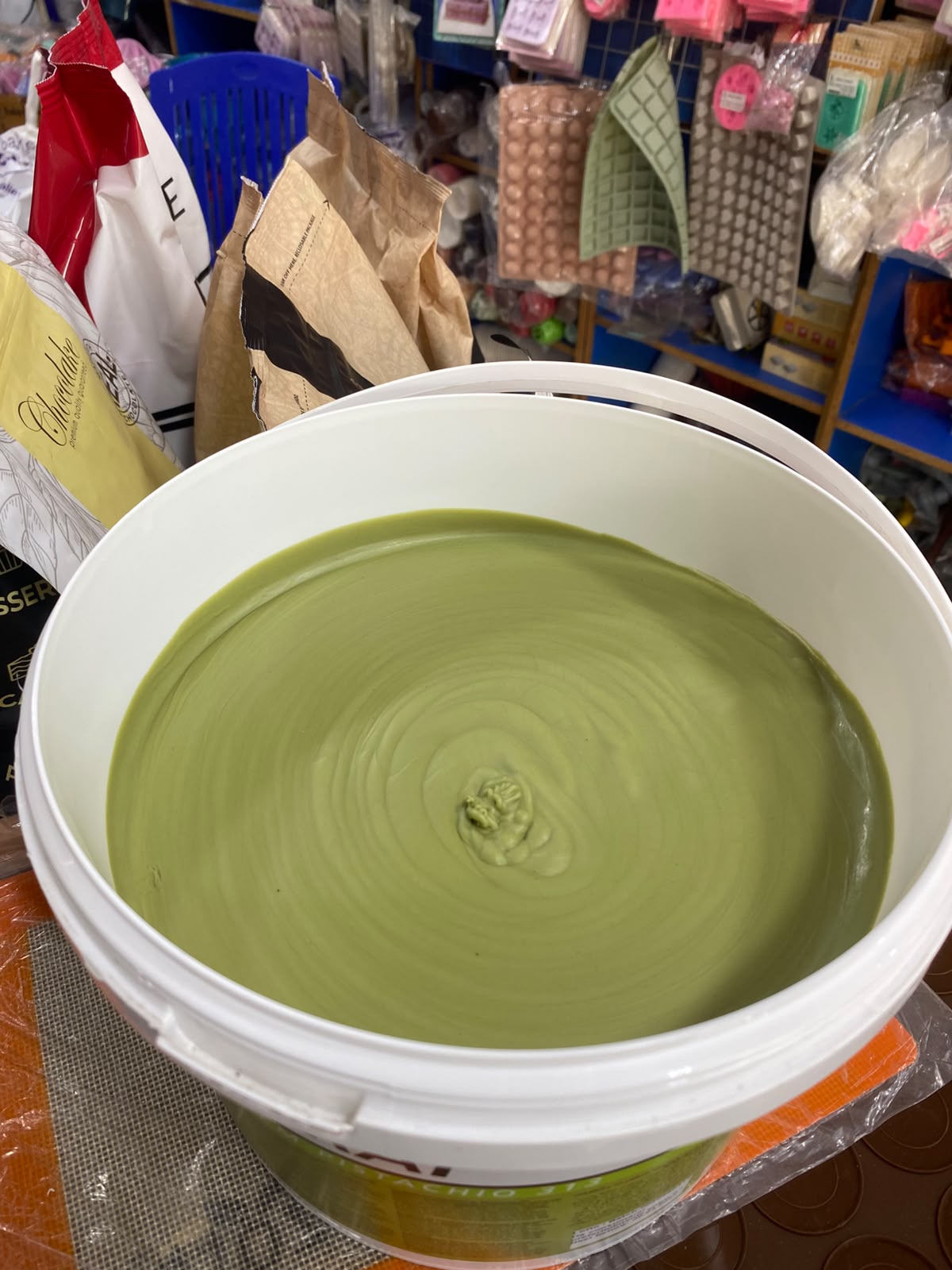 Puratos Carat Super Cream Pistachio Filling 5kg