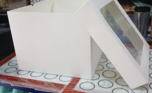 New Imported Window Card Cake Box 10 x 10 x 8 "