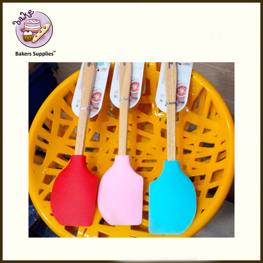 Silicon Spatula With Wooden Handle