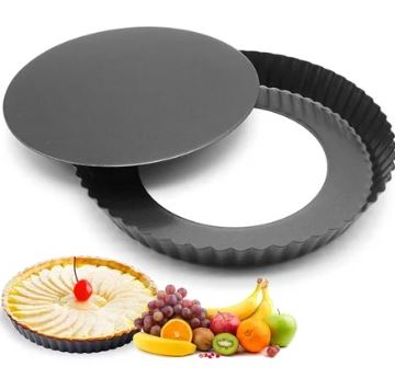 Non Stick Tart Pan Round 8inches  Loose Bottom