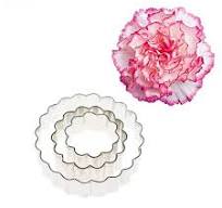 Round Carnation Flower Cutters 3Pcs Set