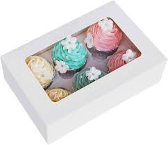 Serving White Cupcake Box